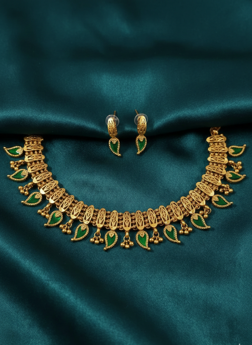 Palakka Mango Necklace Set without model